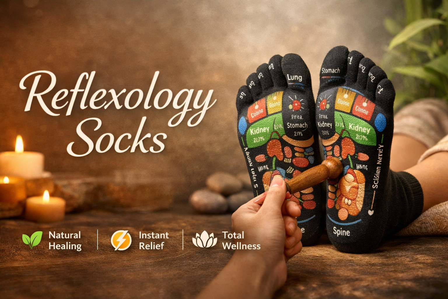 Reflexology Socks for Natural Healing & Everyday Relief